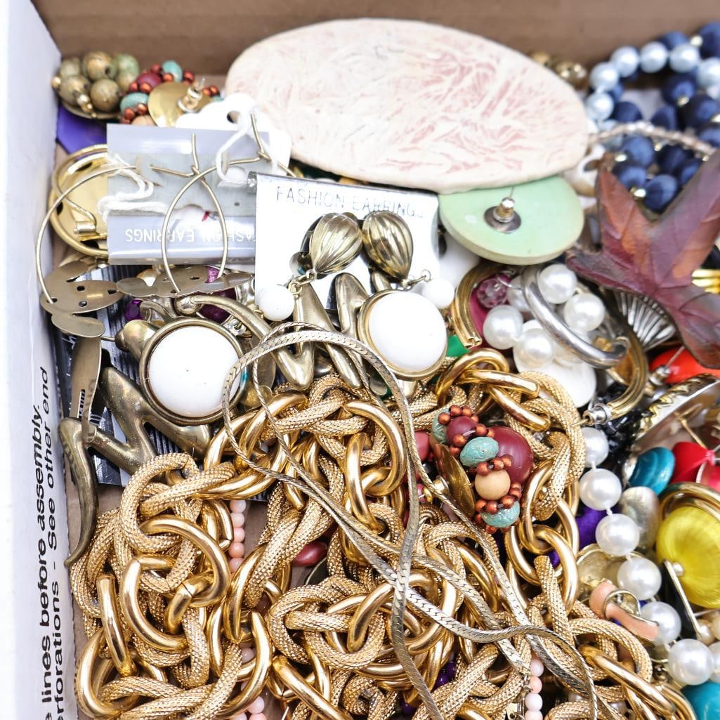 Collection of Costume Jewelry and Case - 3