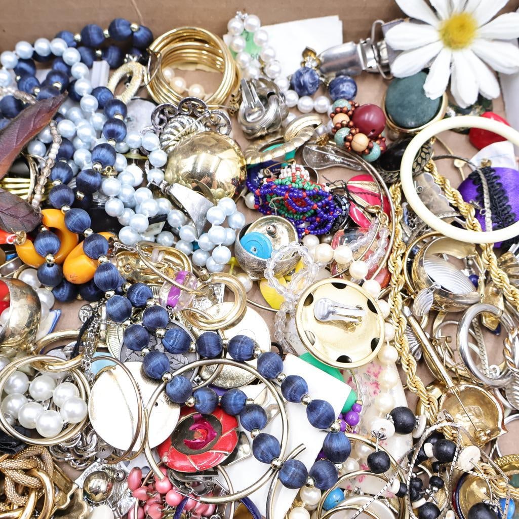 Collection of Costume Jewelry and Case - 6