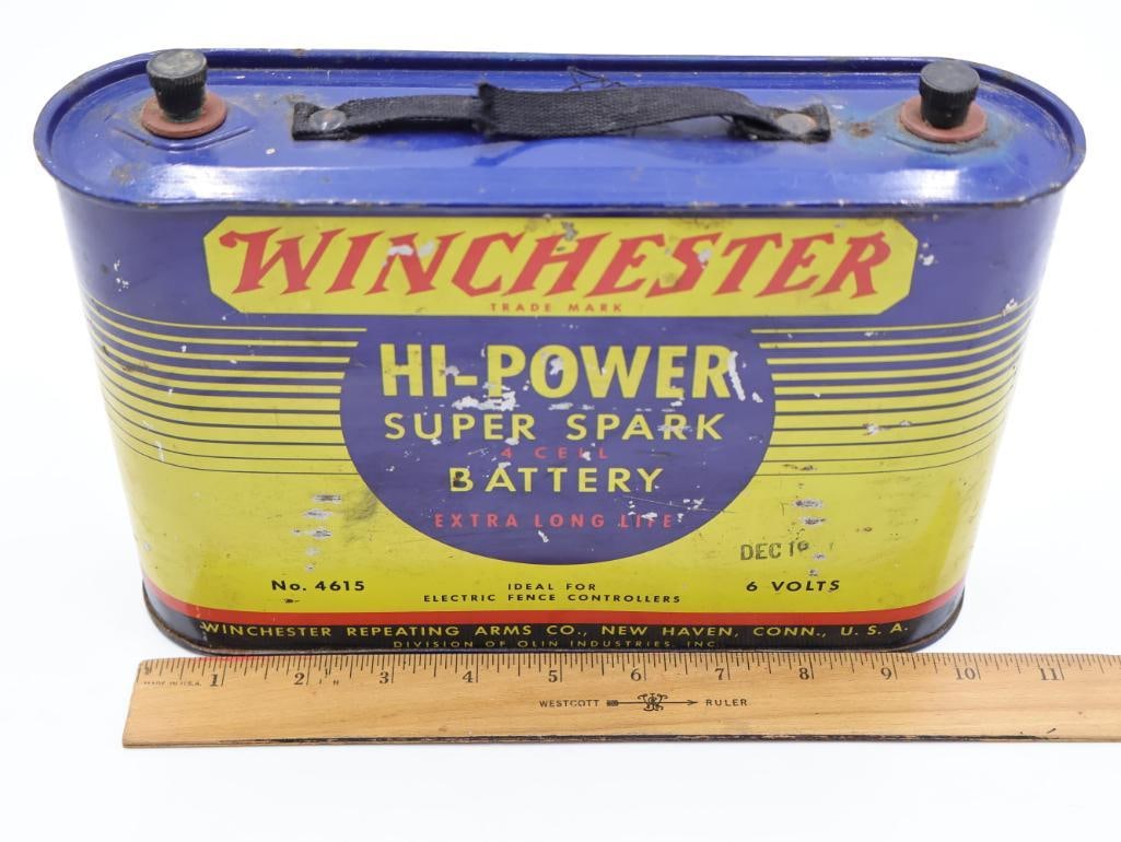 Rare Vintage Winchester Hi-Power Super Spark Battery - 2