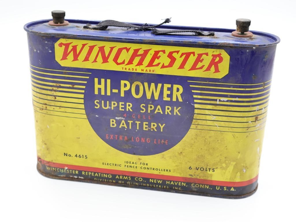 Rare Vintage Winchester Hi-Power Super Spark Battery - 8