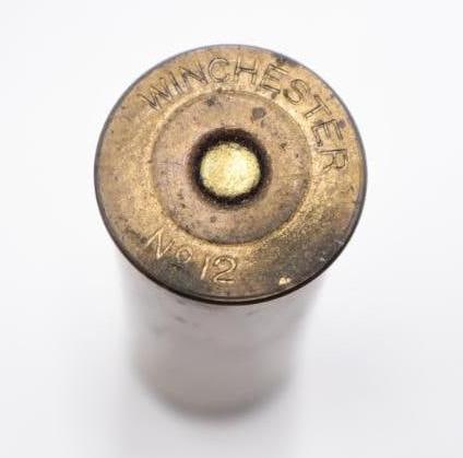 Vintage Brass Shotgun Shell, Mastercraft .22 Ammo, and 9mm Ammo - 4