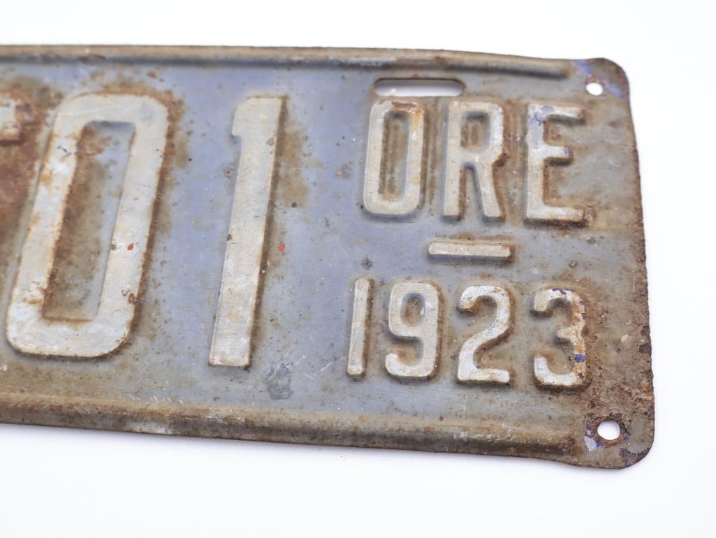 Antique 1923 Oregon License Plate - 4