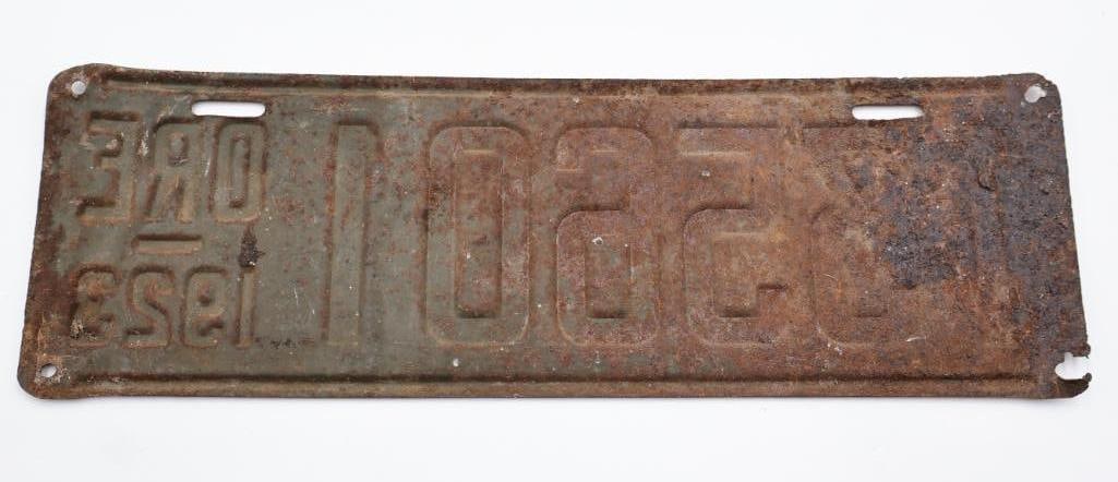 Antique 1923 Oregon License Plate - 6