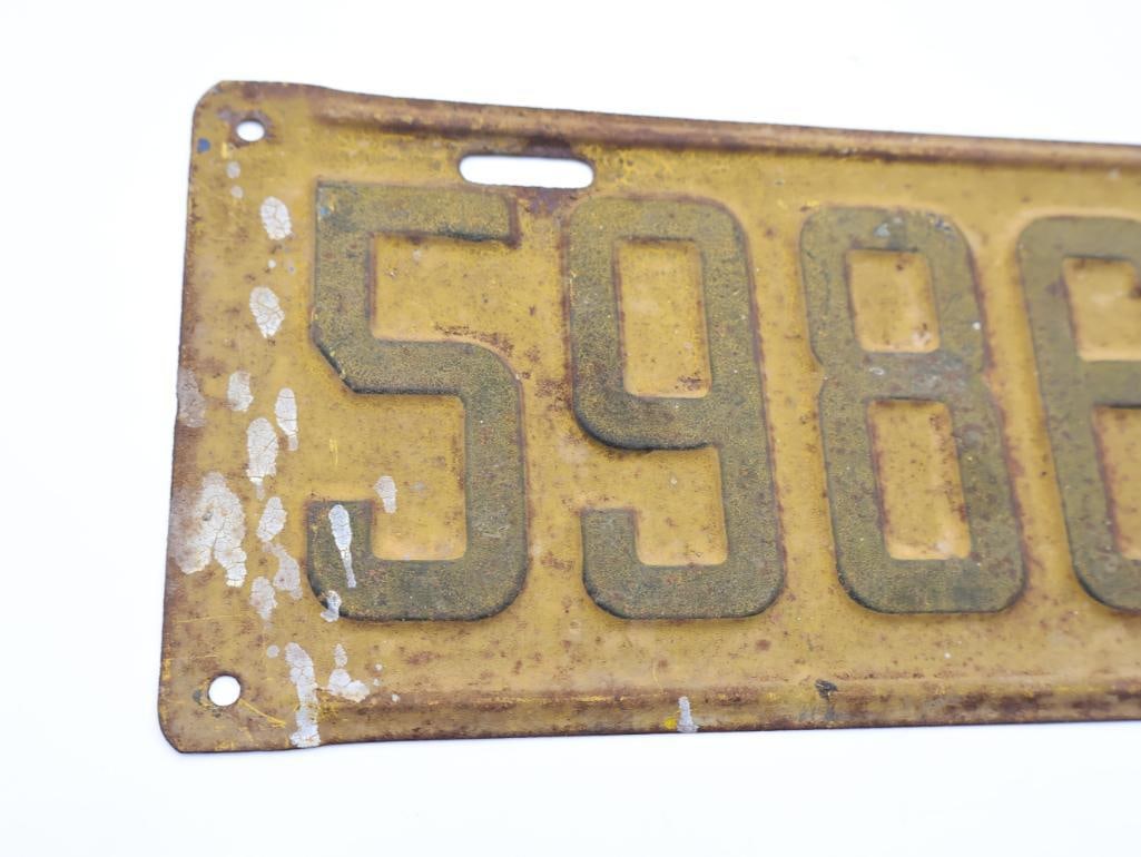 Antique 1922 Oregon License Plate - 3