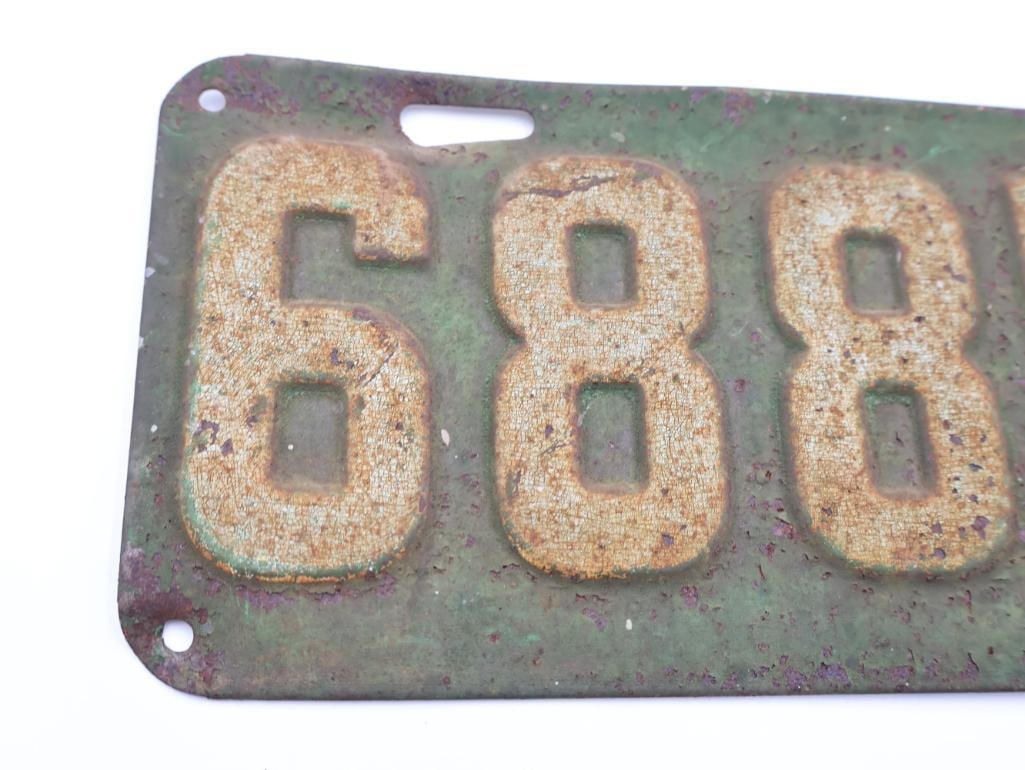 Antique 1921 Oregon License Plate - 3