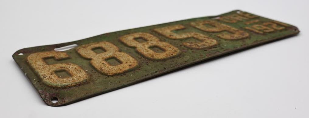 Antique 1921 Oregon License Plate - 5