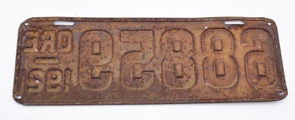 Antique 1921 Oregon License Plate - 6
