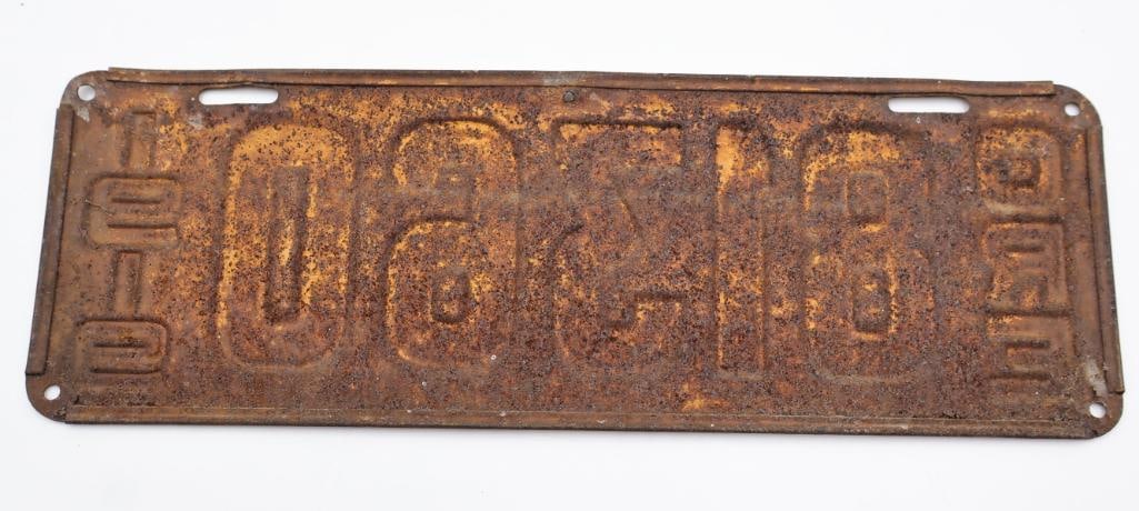 Antique 1919 Oregon License Plate - 6