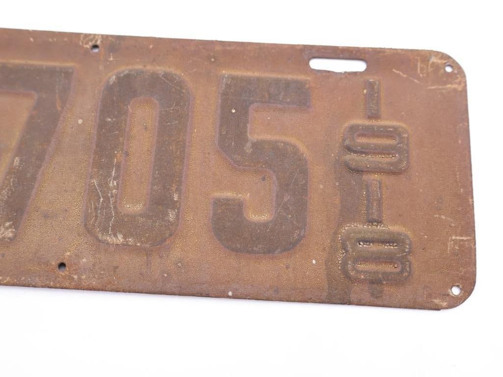 Antique 1918 Oregon License Plate - 4
