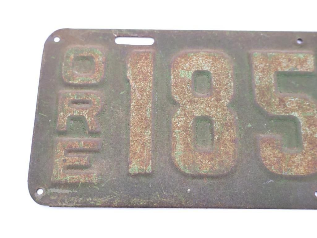 Antique 1917 Oregon License Plate - 3
