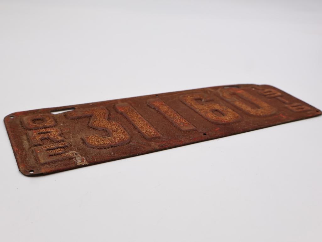 Antique 1916 Oregon License Plate - 5