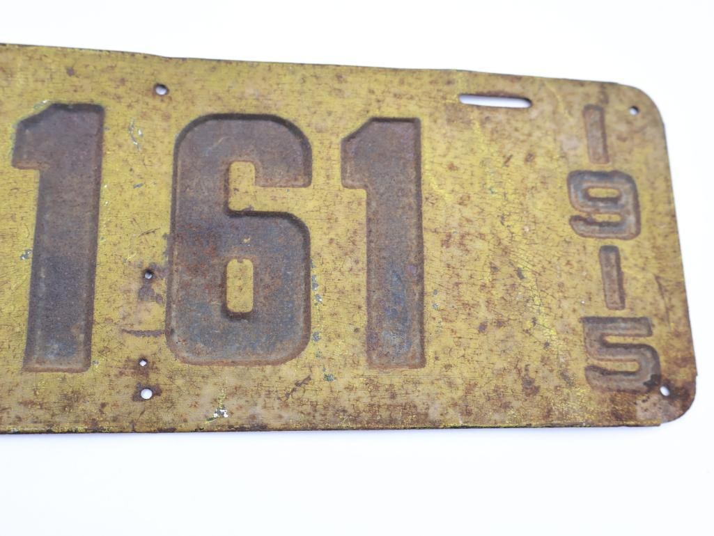Antique 1915 Oregon License Plate - 4