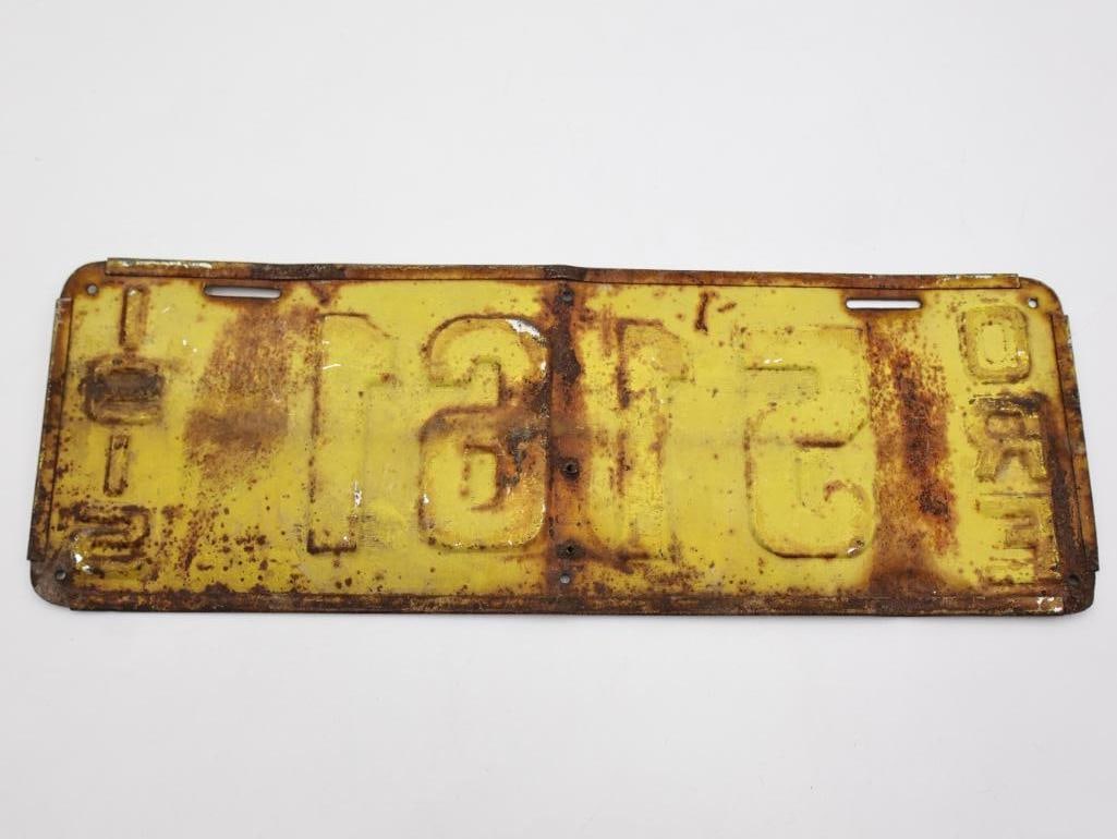 Antique 1915 Oregon License Plate - 6