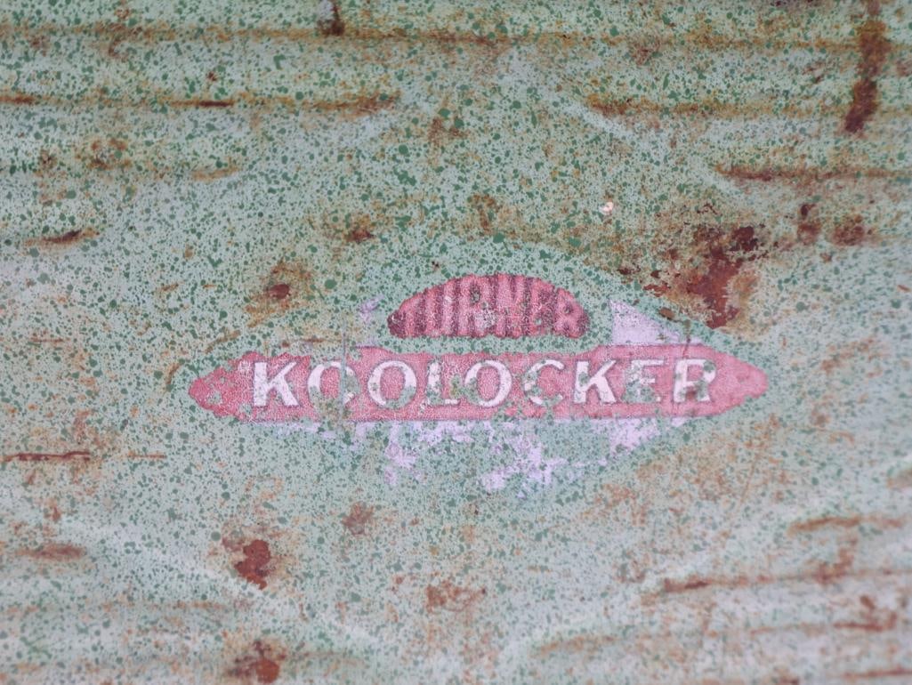 Vintage Turner Koolocker Metal Two Compartment Cooler - 3