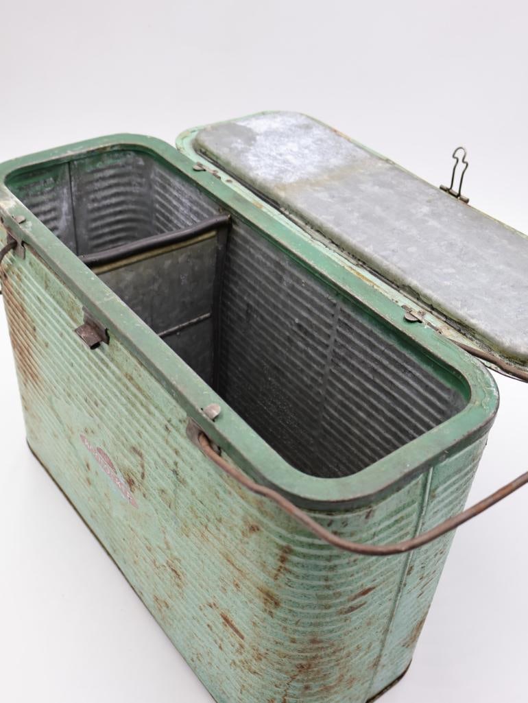 Vintage Turner Koolocker Metal Two Compartment Cooler - 8