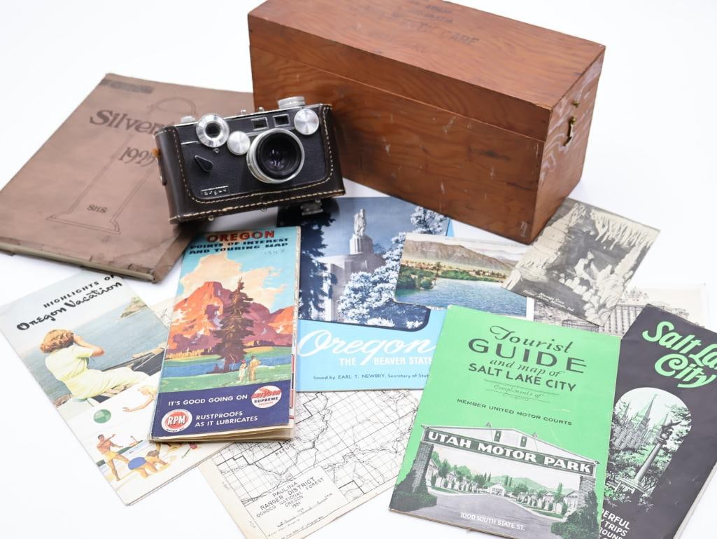Vintage Camera and Pacific Northwest and Travel Ephemera