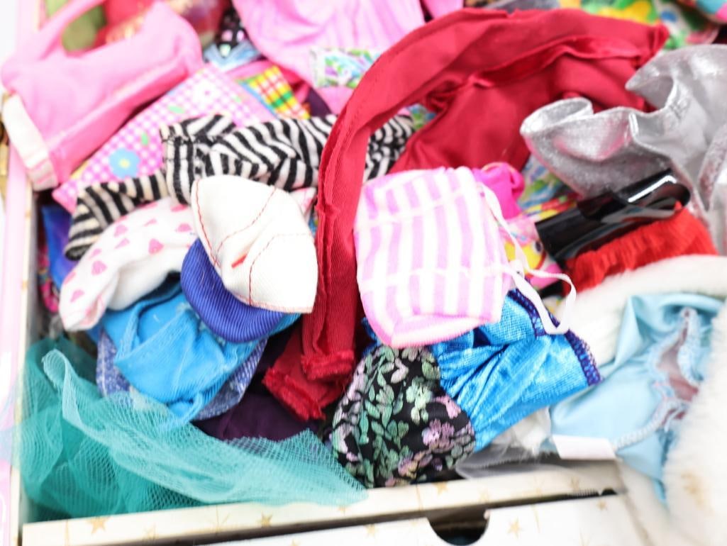Vintage Barbie Dolls and Case Filled with Clothes - 17