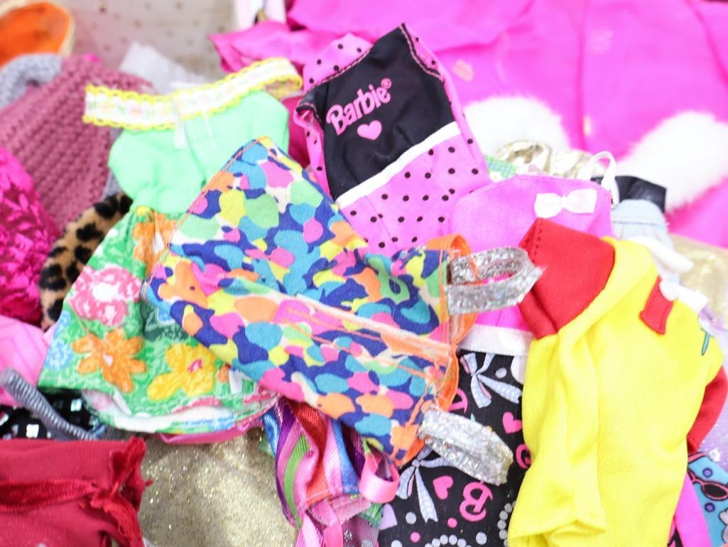 Vintage Barbie Dolls and Case Filled with Clothes - 19