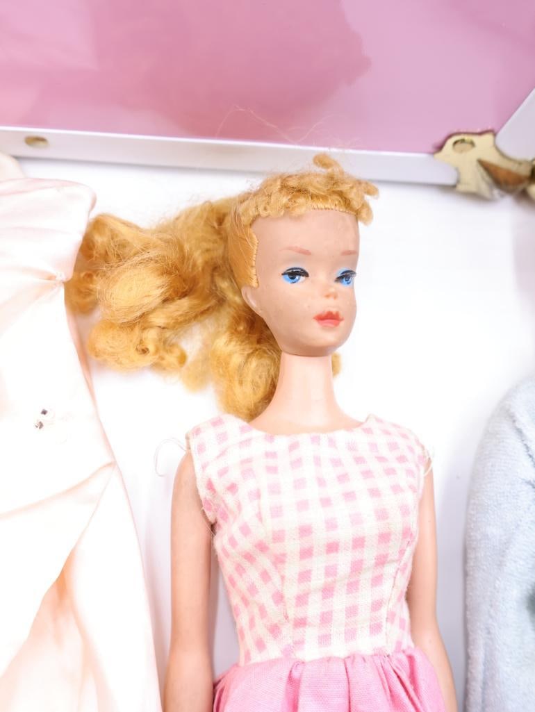 Vintage Barbie Dolls and Case Filled with Clothes - 3