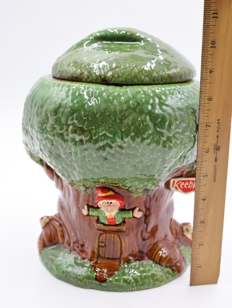 Vintage Keebler Elf Tree House Cookie Jar - 2