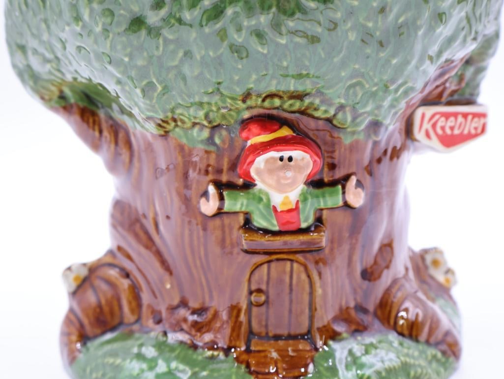 Vintage Keebler Elf Tree House Cookie Jar - 6