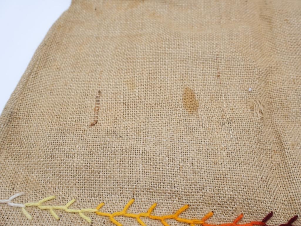 Vintage Burlap Vest and Dress - 8