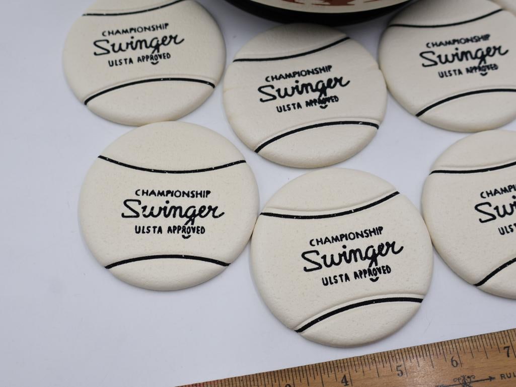 Vintage Cera 'Swinger' Ice Bucket Tennis Drink Set - 4