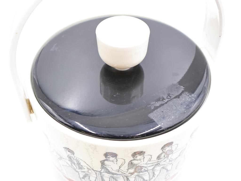 Vintage Cera 'Swinger' Ice Bucket Tennis Drink Set - 9