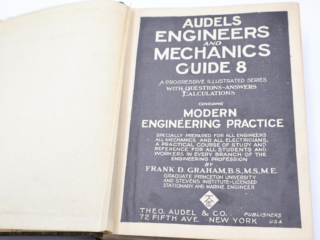 Complete Eight Book Set of Audels Engineers and Mechanics Guides - 16