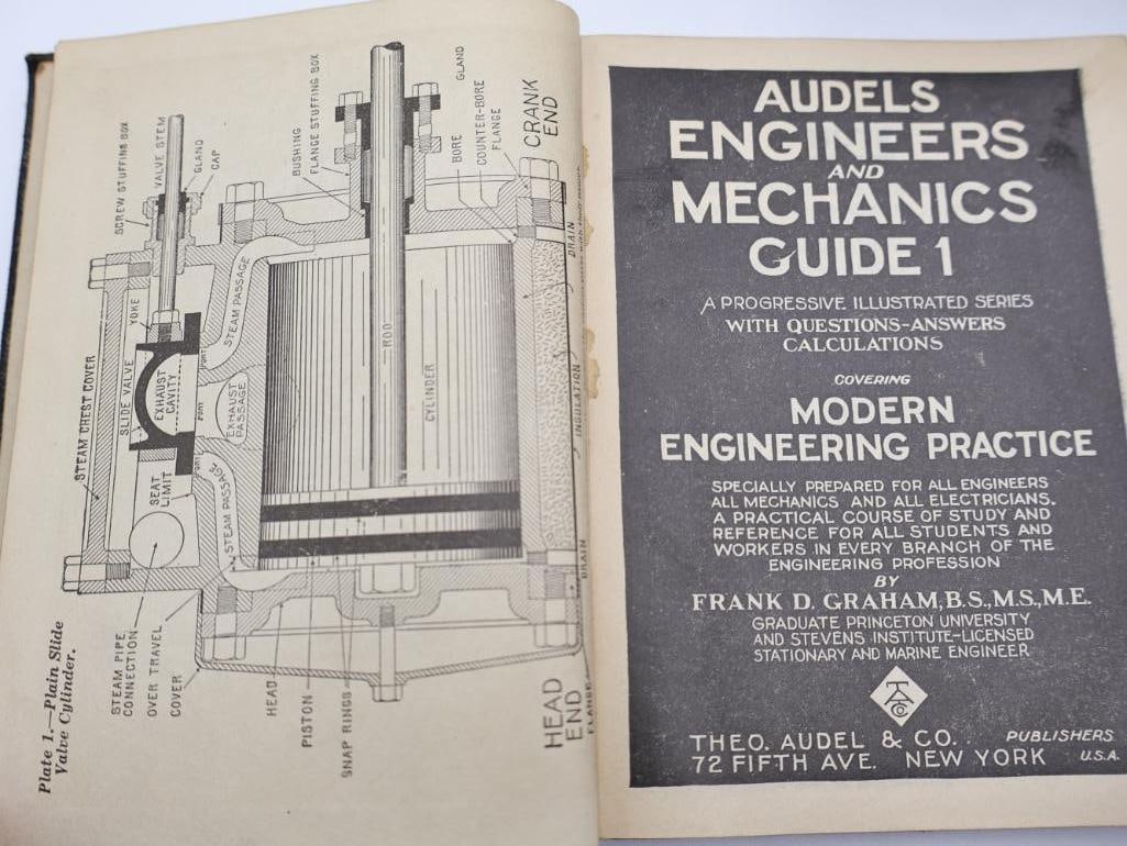 Complete Eight Book Set of Audels Engineers and Mechanics Guides - 8
