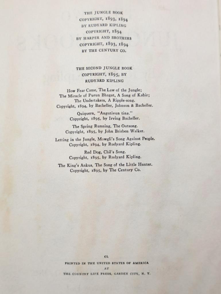 1907 The Weavers and 1930's Jungle Books - 16