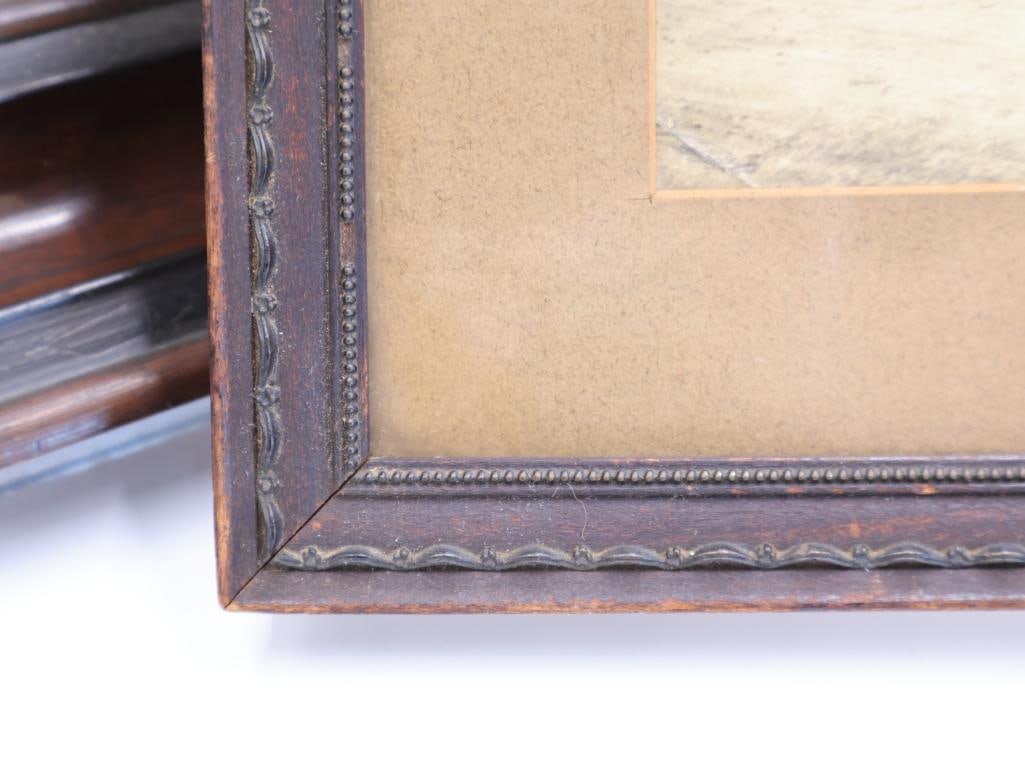 Two Framed Antique Photos - 8