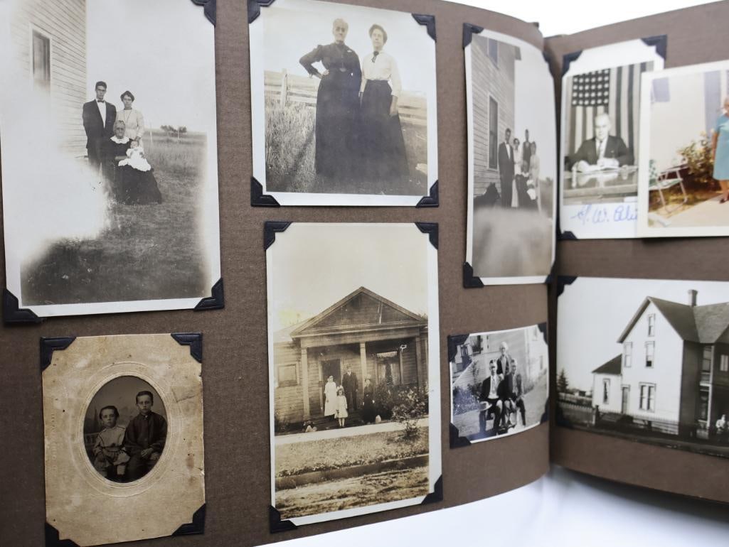 Photo Album filled with Vintage and Antique Photos - 6