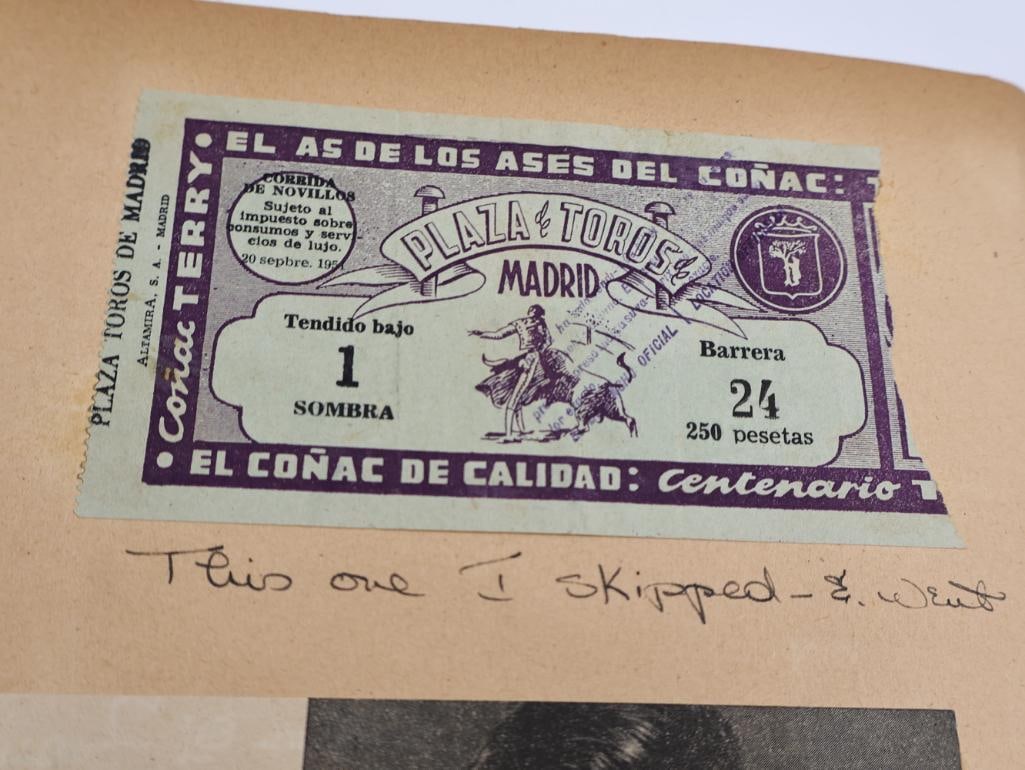 1950's Scrapbook featuring Travel Europe and Holiday Cards - 10