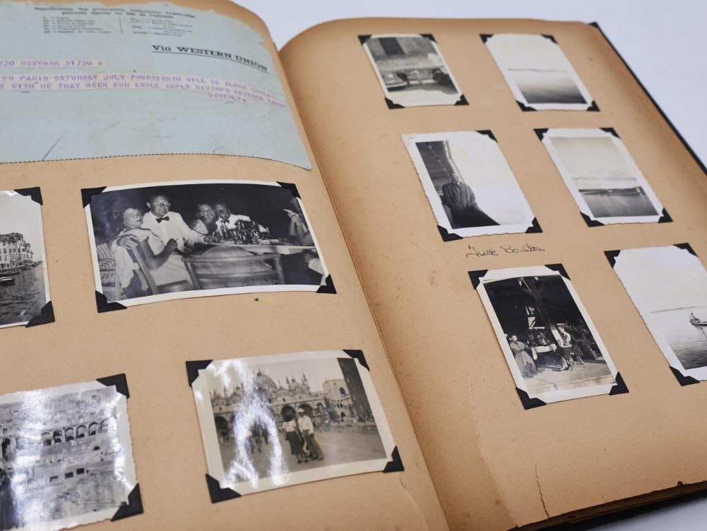 1950's Scrapbook featuring Travel Europe and Holiday Cards - 16