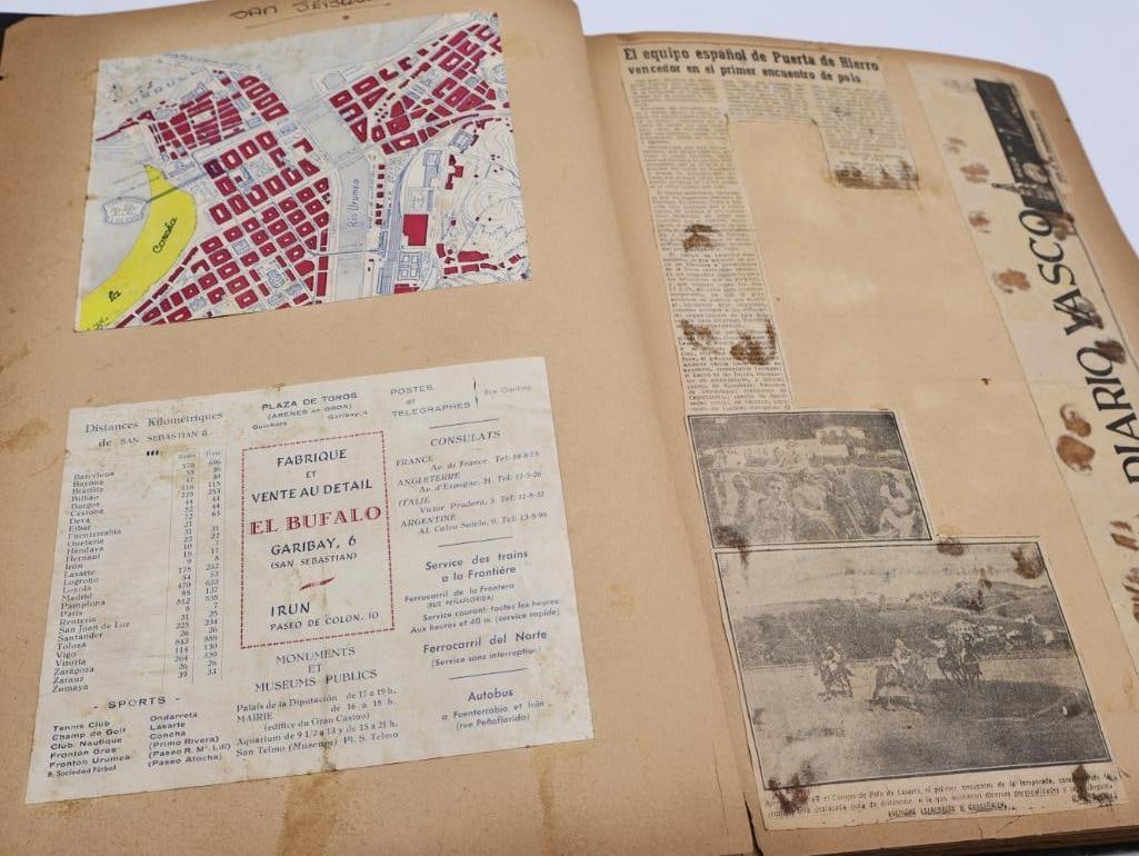 1950's Scrapbook featuring Travel Europe and Holiday Cards - 4