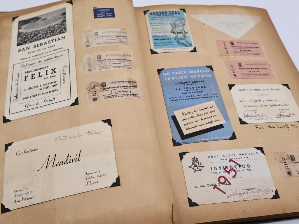 1950's Scrapbook featuring Travel Europe and Holiday Cards - 5