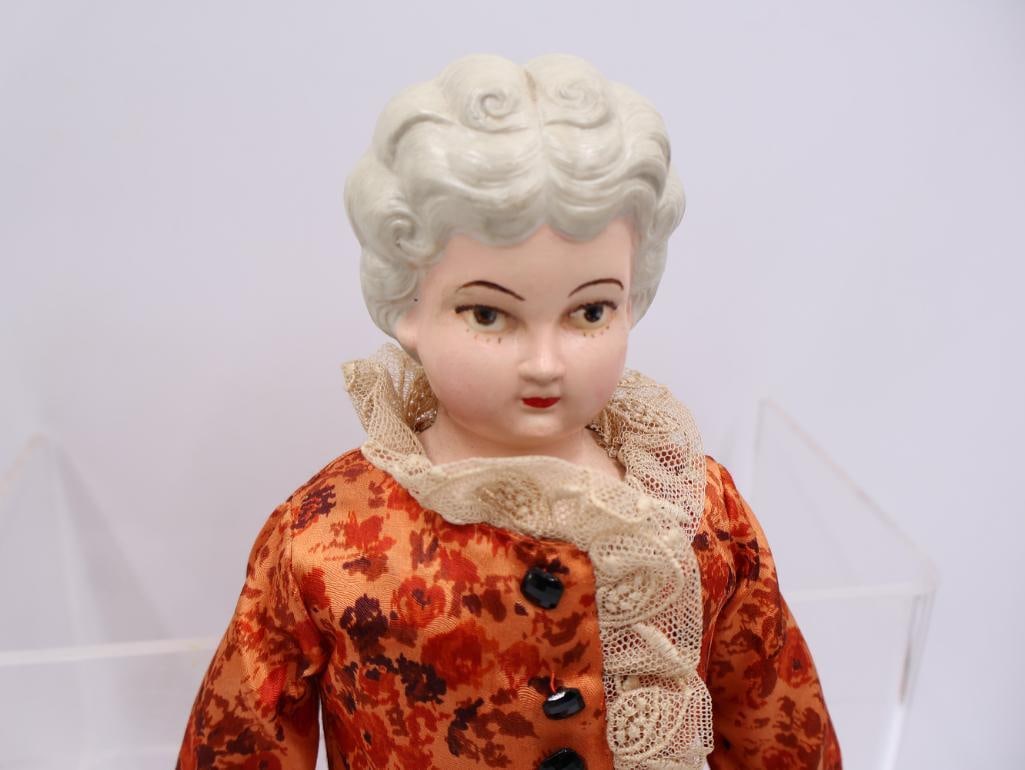 Vintage Doll with Handmade Witches Hat and Staff - 12