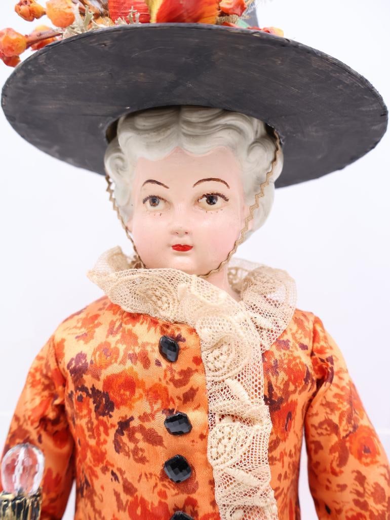 Vintage Doll with Handmade Witches Hat and Staff - 4