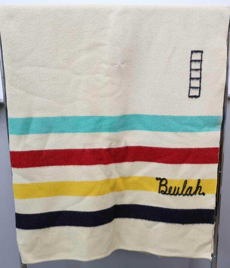 Vintage Personalized Trapper Style Blanket - 2