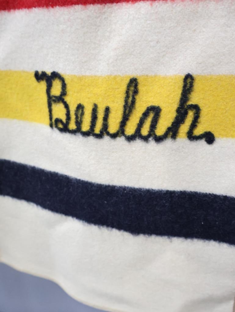 Vintage Personalized Trapper Style Blanket - 8