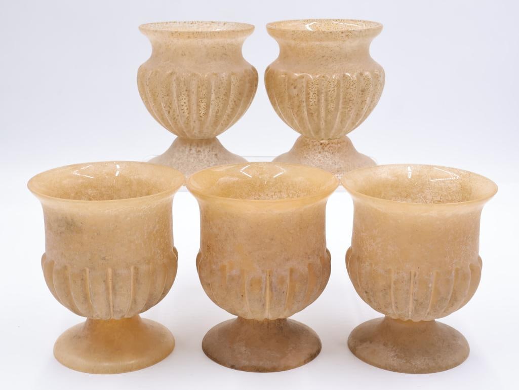 Set of Five Glass Urn Vases (1 of 8)
