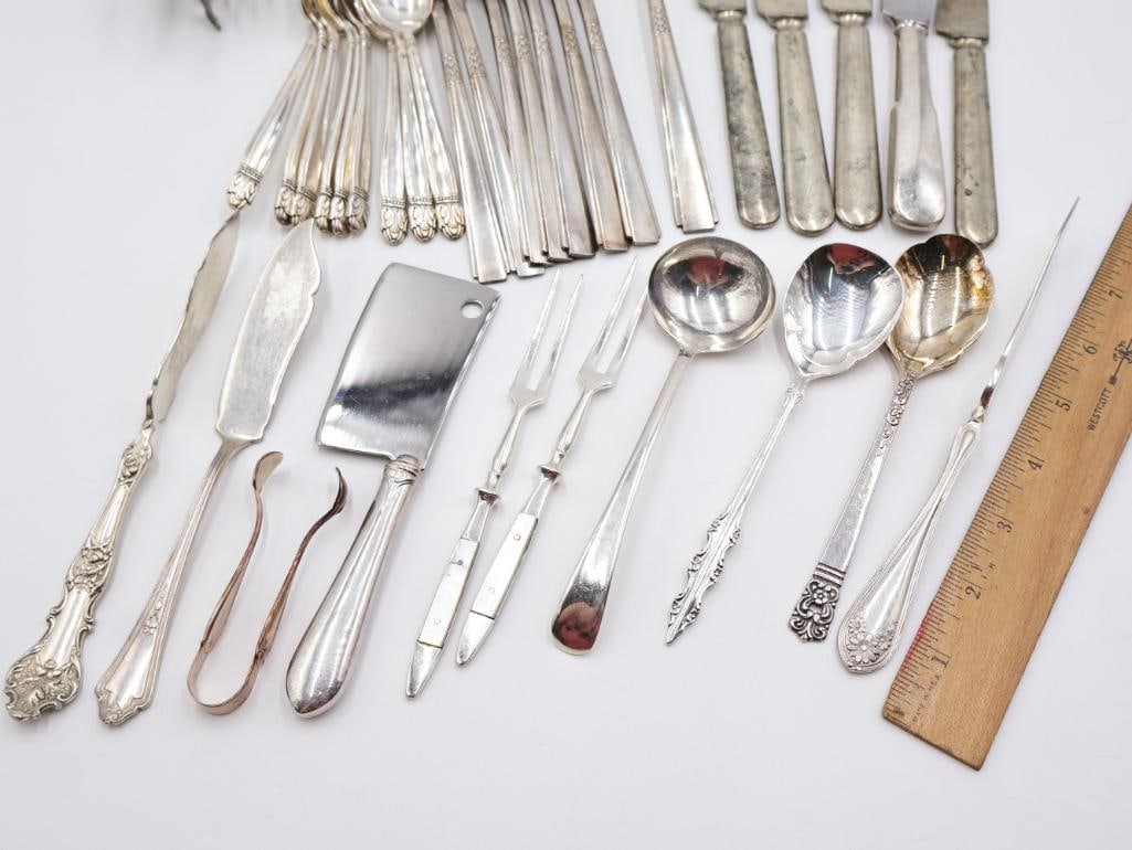 Various Serving and Silverware - 2