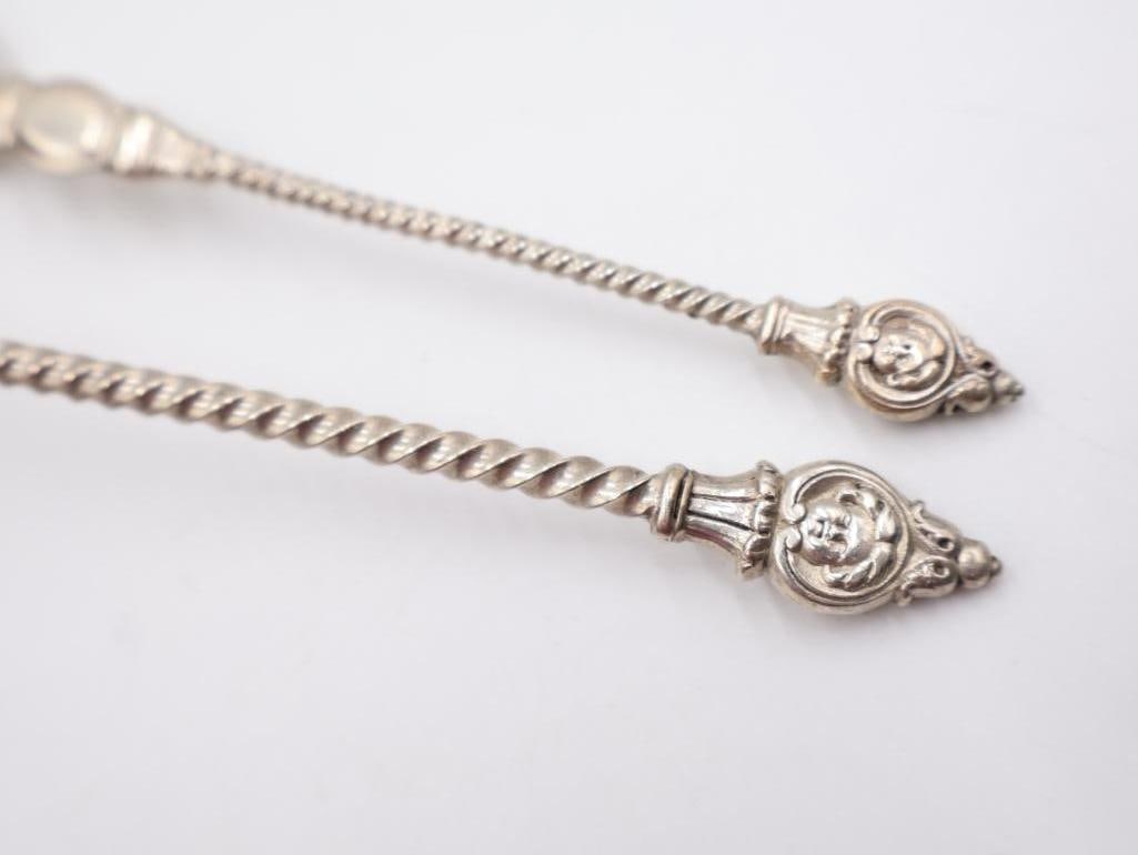 Antique and Vintage Spoons and Sterling Silver Spreader - 15