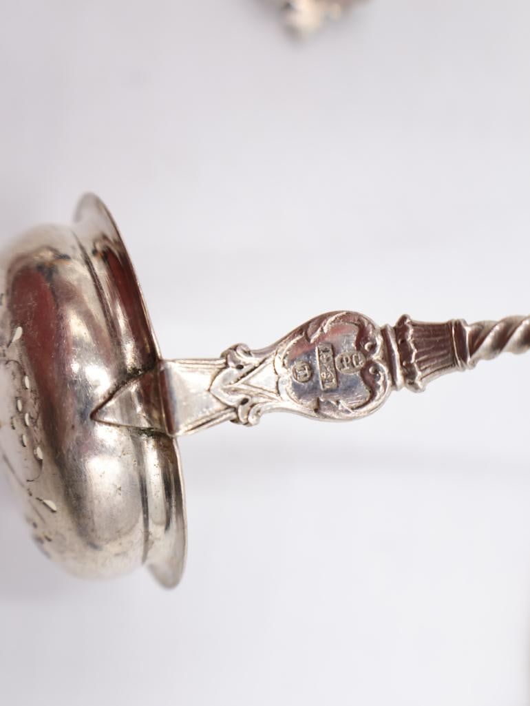 Antique and Vintage Spoons and Sterling Silver Spreader - 16