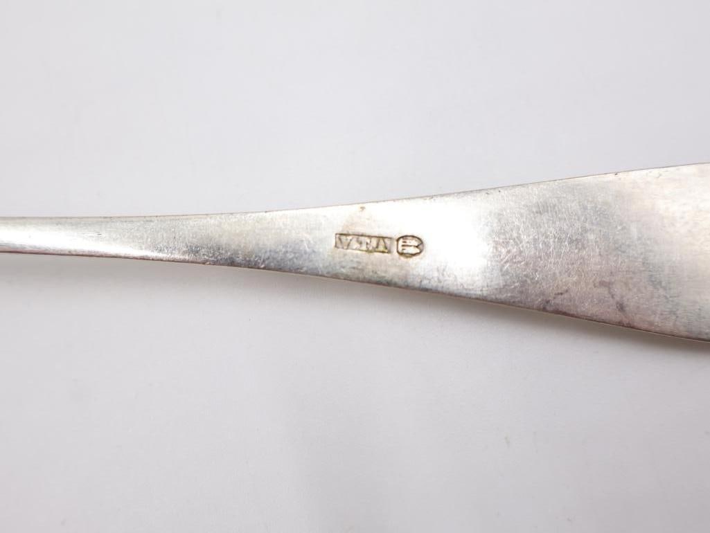 Antique and Vintage Spoons and Sterling Silver Spreader - 19