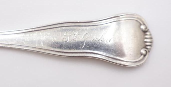 Antique and Vintage Spoons and Sterling Silver Spreader - 4