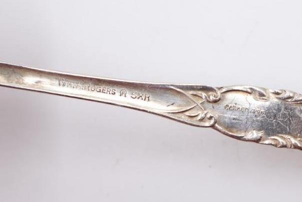 Antique and Vintage Spoons and Sterling Silver Spreader - 9