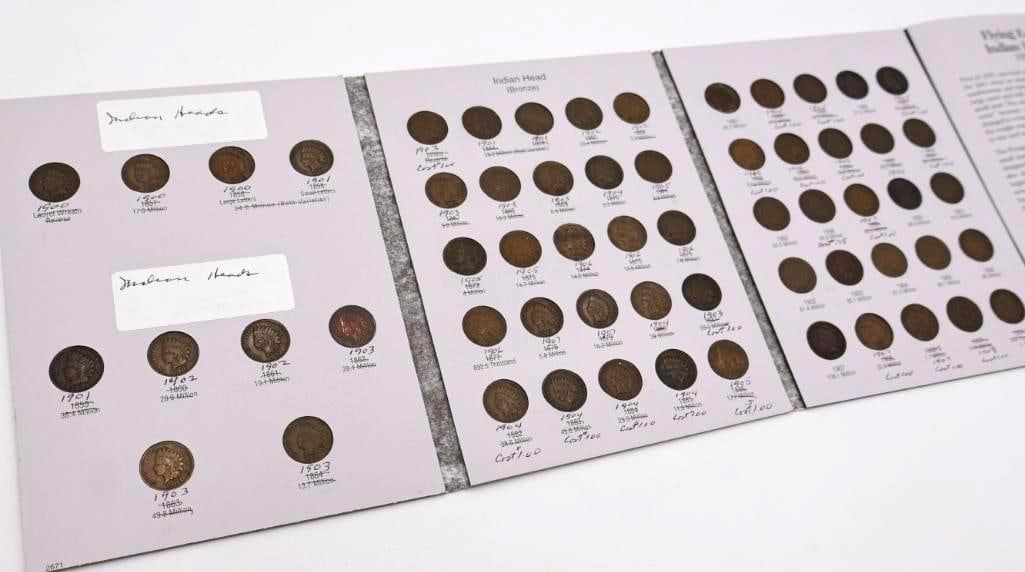 Full Indian Head Cent Coin Folder - 2