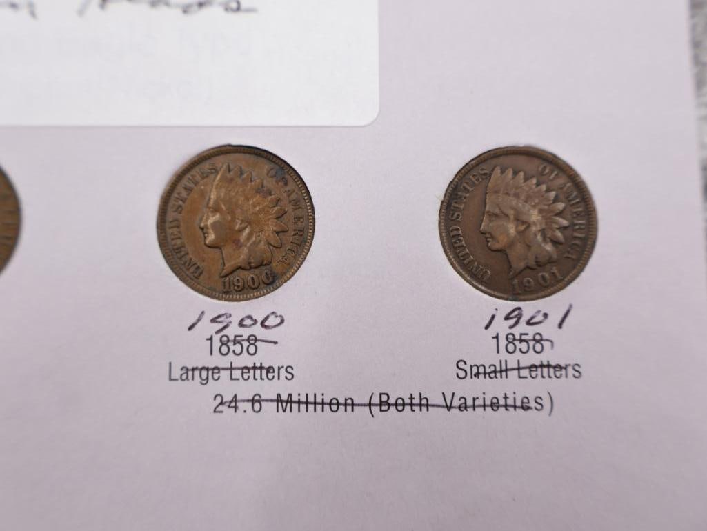 Full Indian Head Cent Coin Folder - 5